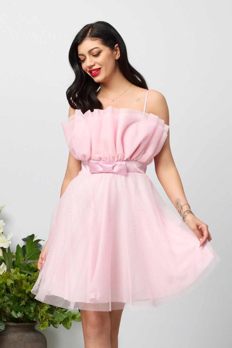 Rochie de ocazie Sandy Roz Rochie de ocazie Sandy Roz