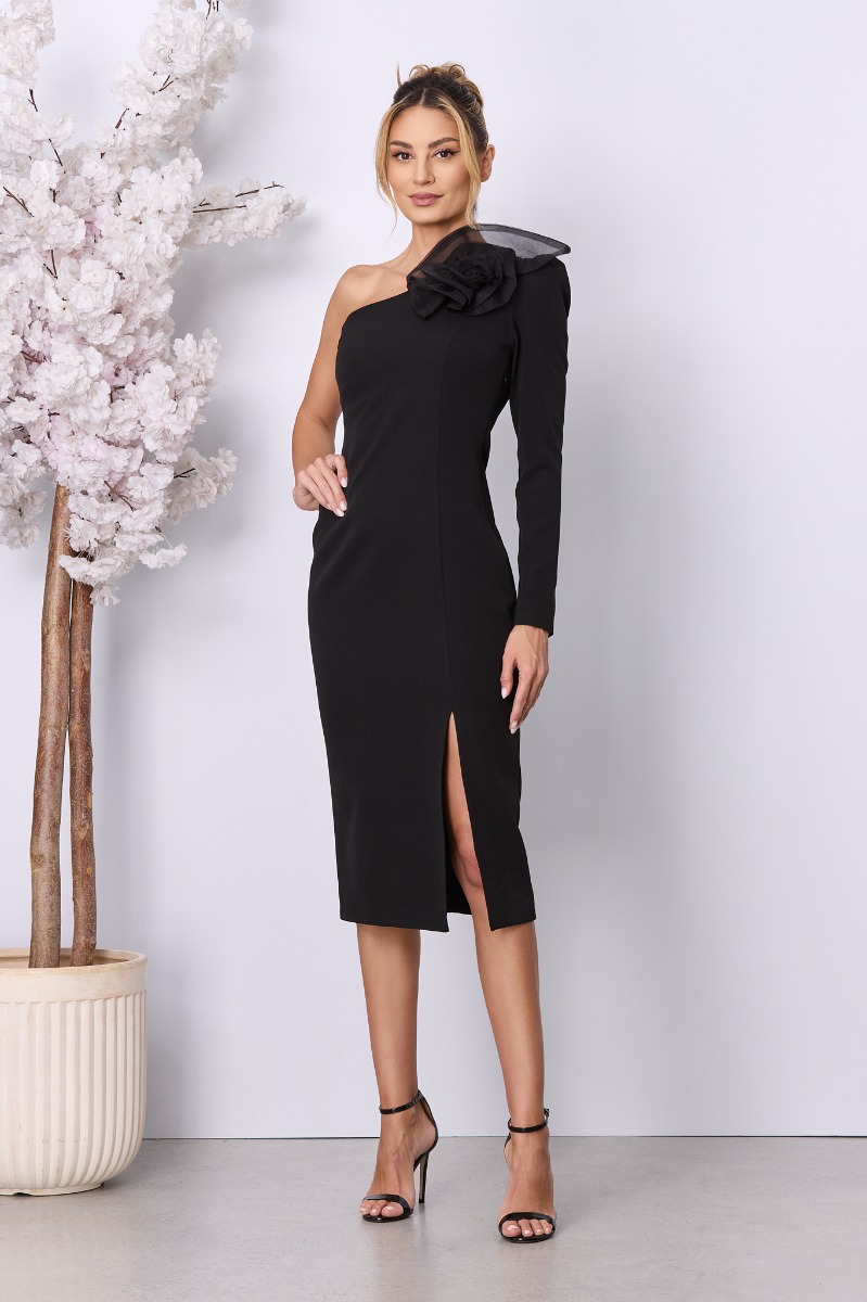 Rochie eleganta Kyrra Neagra Rochie eleganta Kyrra Neagra