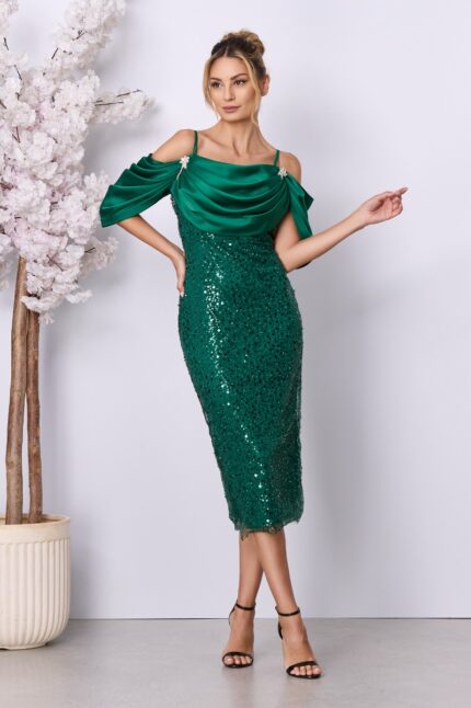 Rochie de ocazie Solle Verde
