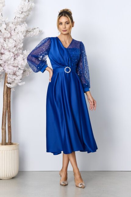 Rochie de ocazie Anthea Albastru Regal