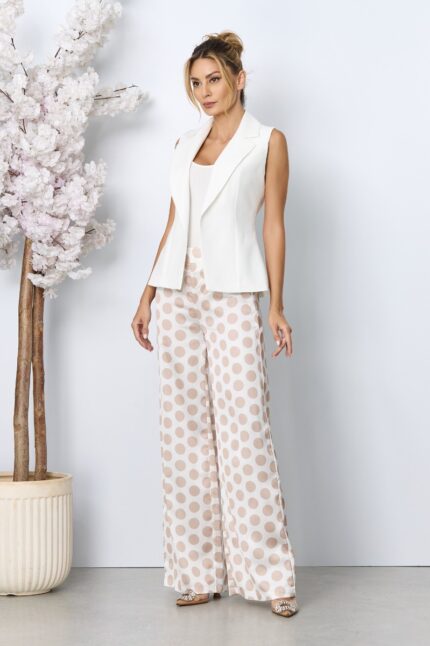 Costum elegant Mino Alb