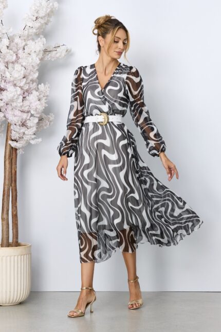 Rochie eleganta Ingrid Bicolora