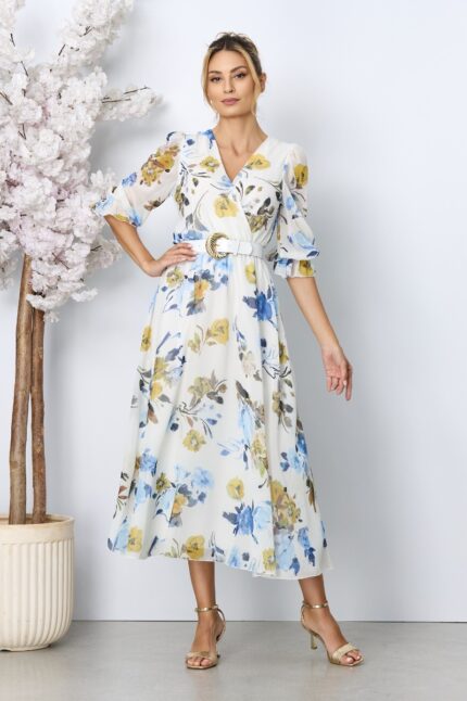 Rochie eleganta Roxa Multi Floral