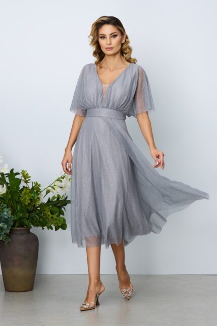 Rochie eleganta Darling Gri