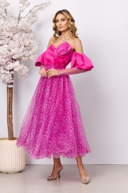 Rochie de ocazie Elara Ciclam