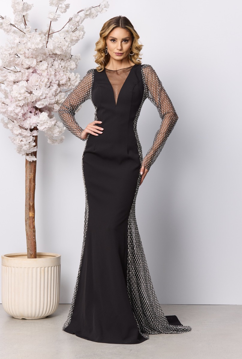 Rochie de ocazie premium Affair Neagra Rochie de ocazie premium Affair Neagra