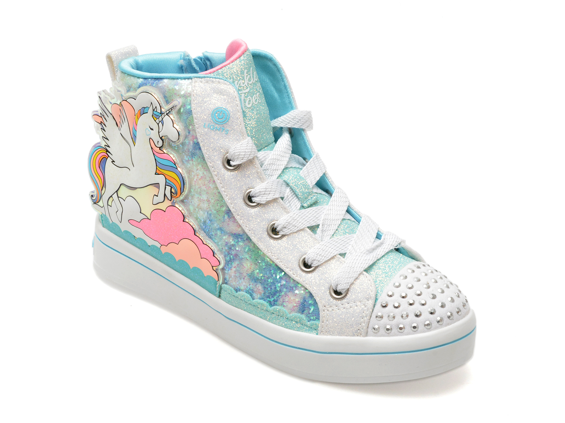 Ghete casual SKECHERS albastre