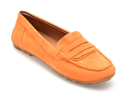 Mocasini casual GEOX portocalii