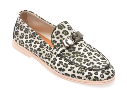 Mocasini casual GRYXX alb-negri