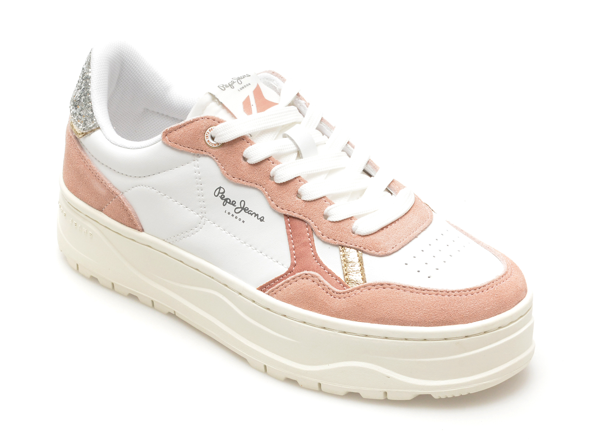 Pantofi casual PEPE JEANS albi Pantofi casual PEPE JEANS albi