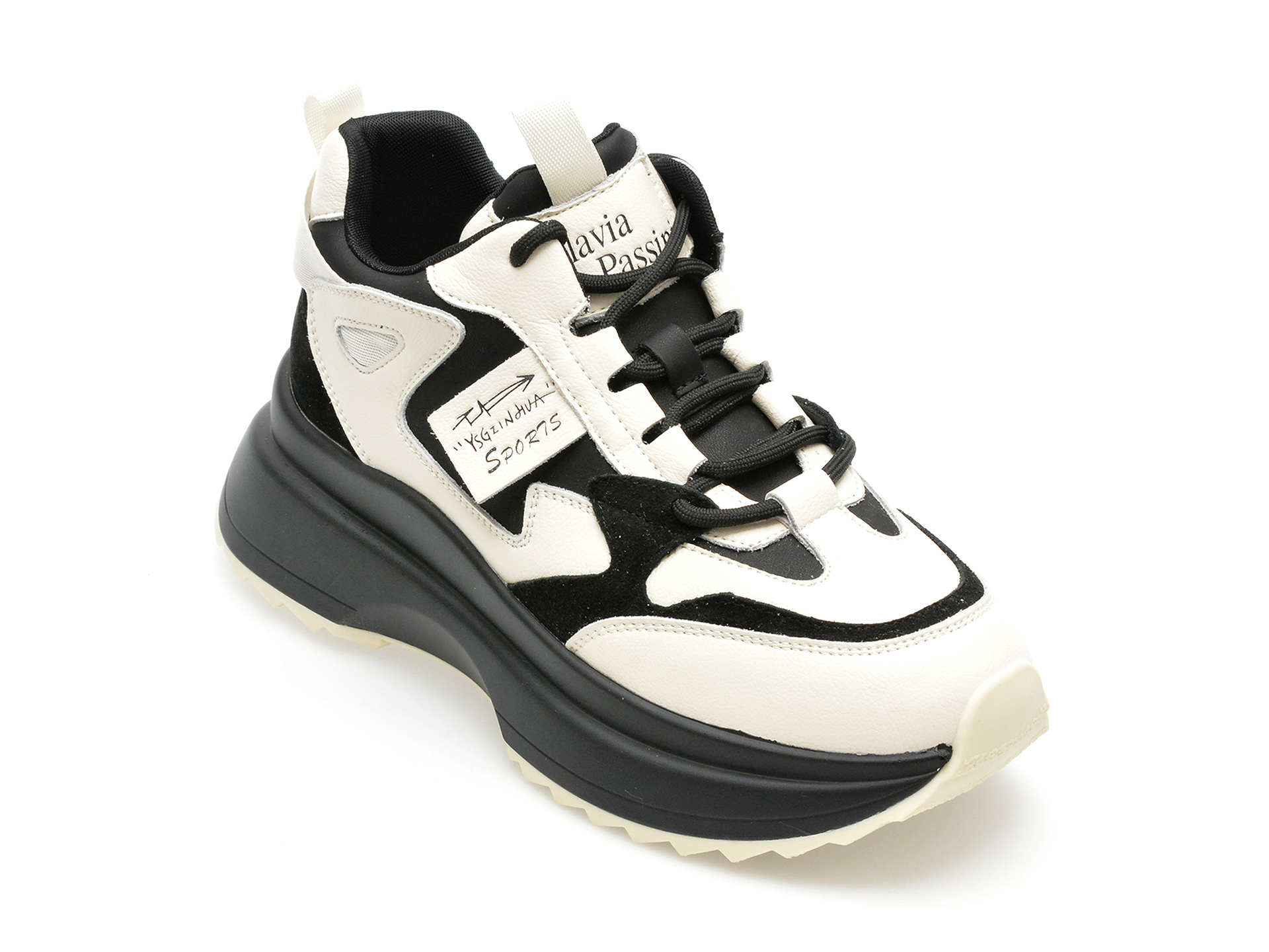 Pantofi FLAVIA PASSINI alb-negru