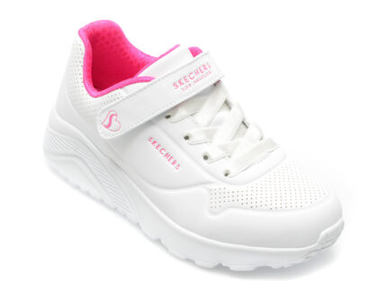 Pantofi SKECHERS albi