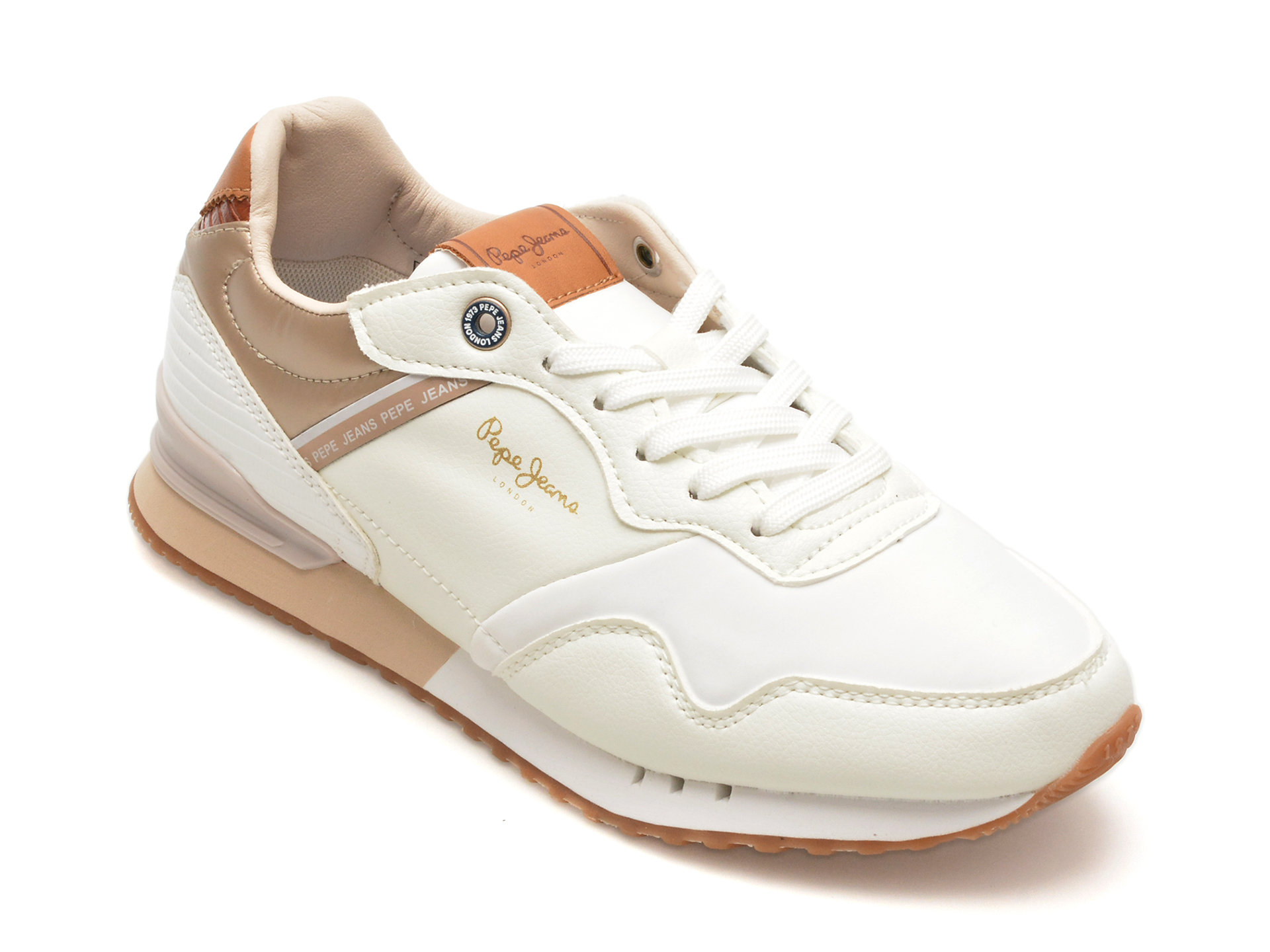 Pantofi sport PEPE JEANS albi
