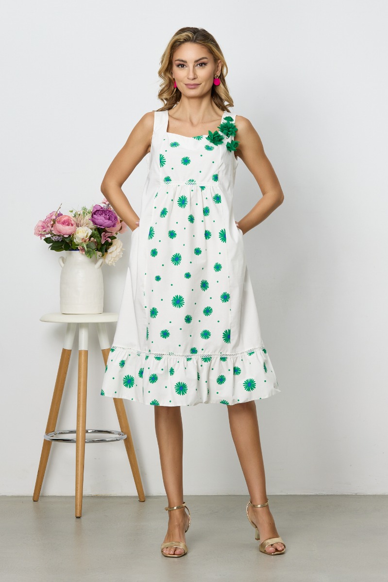Rochie Flora Verde Rochie Flora Verde