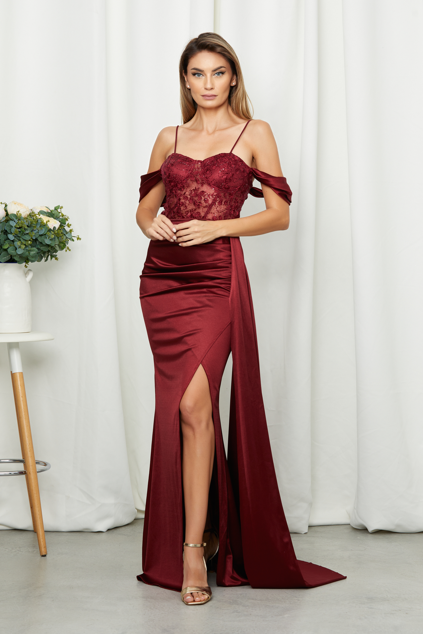 Rochie Yoana Bordo Rochie Yoana Bordo