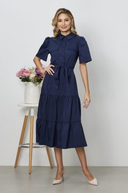 Rochie Phoebe Bleumarin