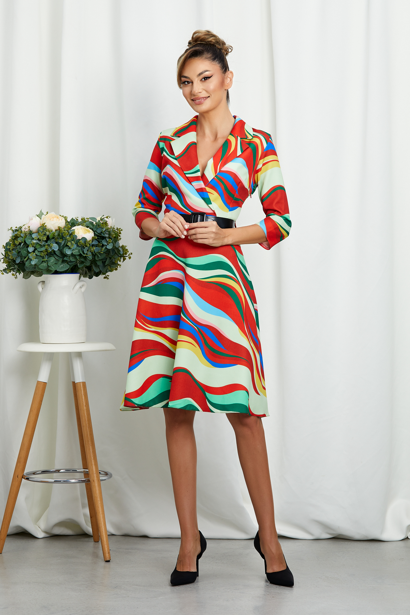 Rochie Berna Vernil Multi Rochie Berna Vernil Multi