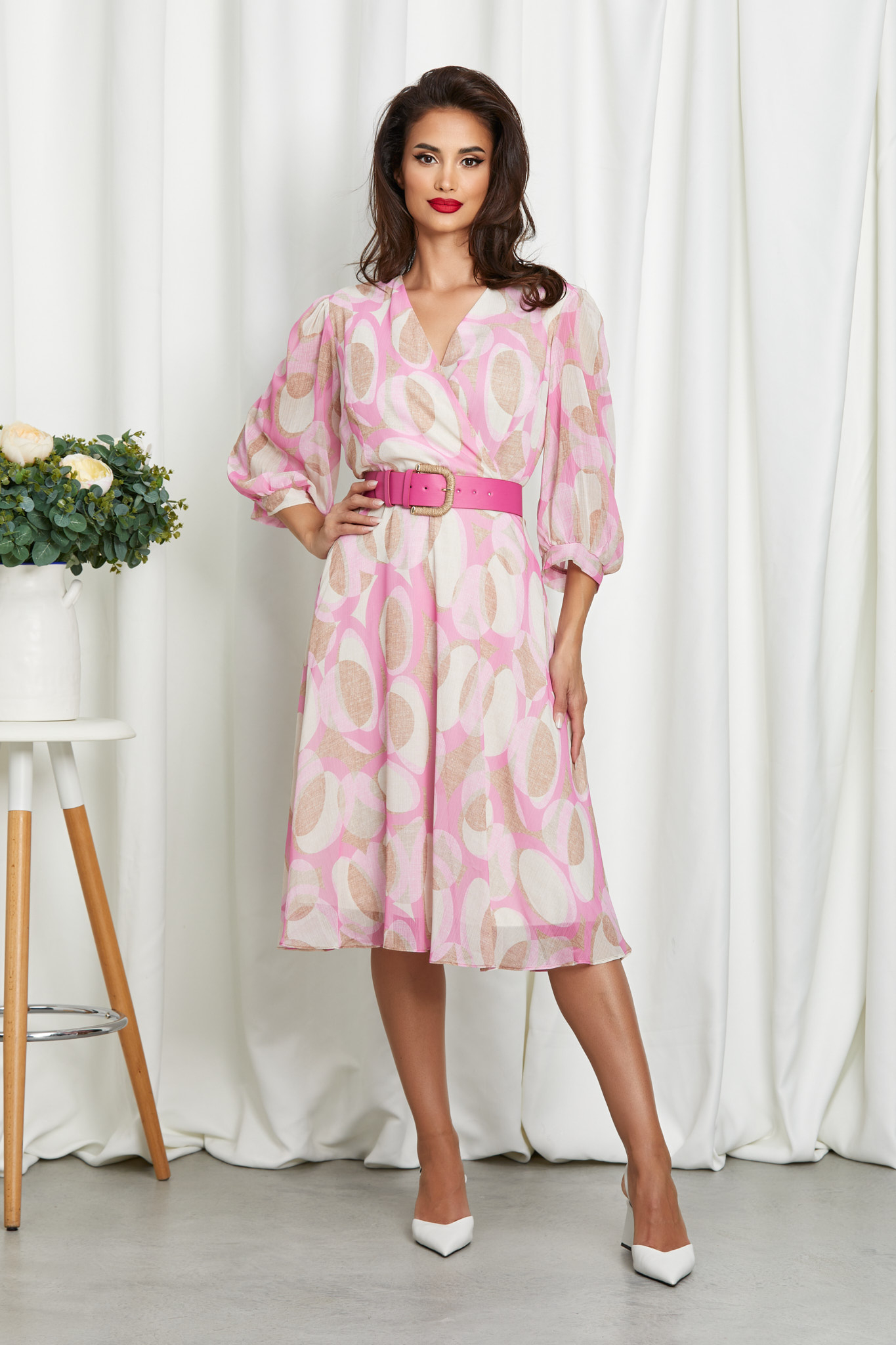 Rochie Kessa Roz Multi Rochie Kessa Roz Multi