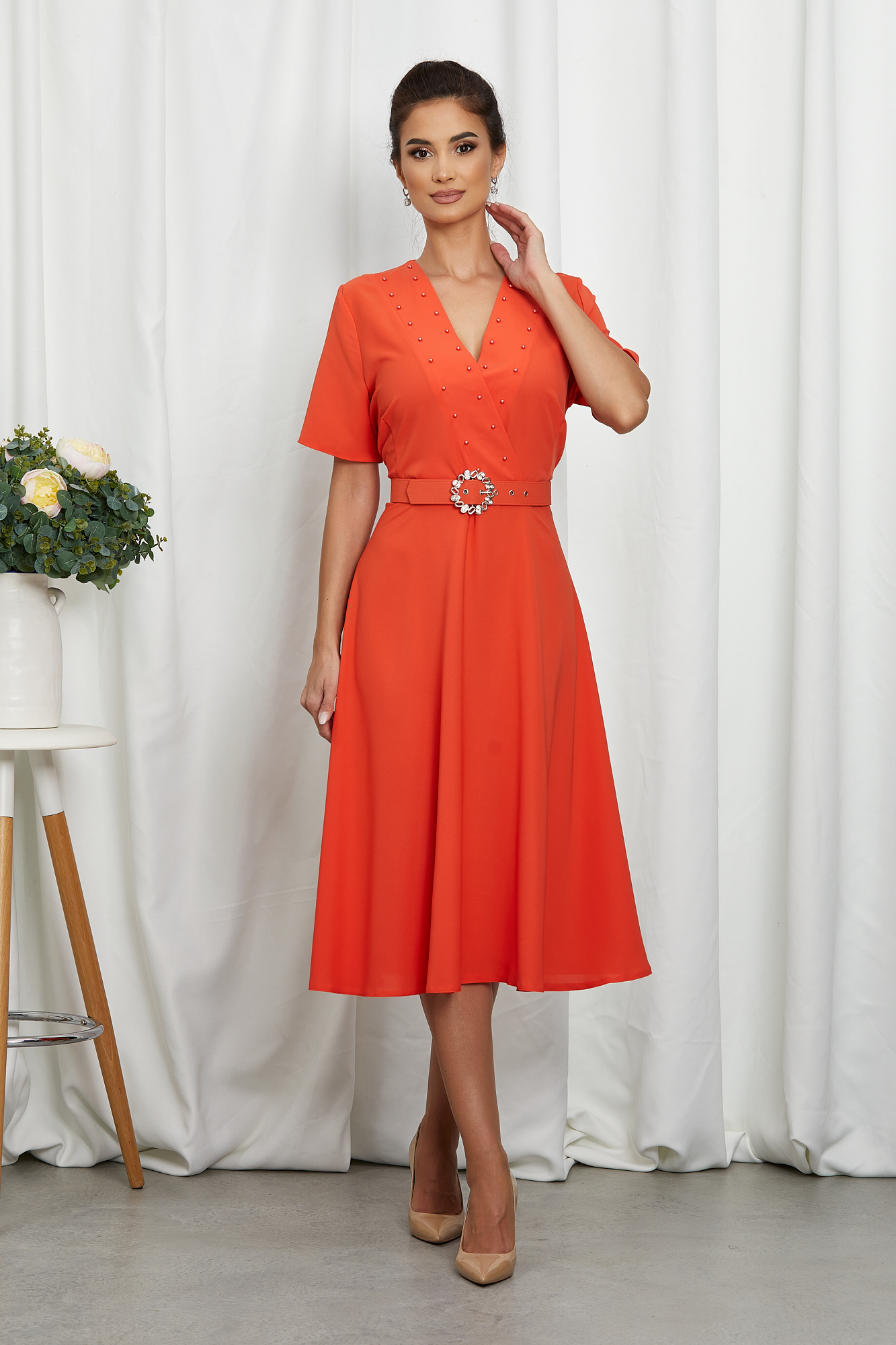 Rochie Holly Orange Rochie Holly Orange