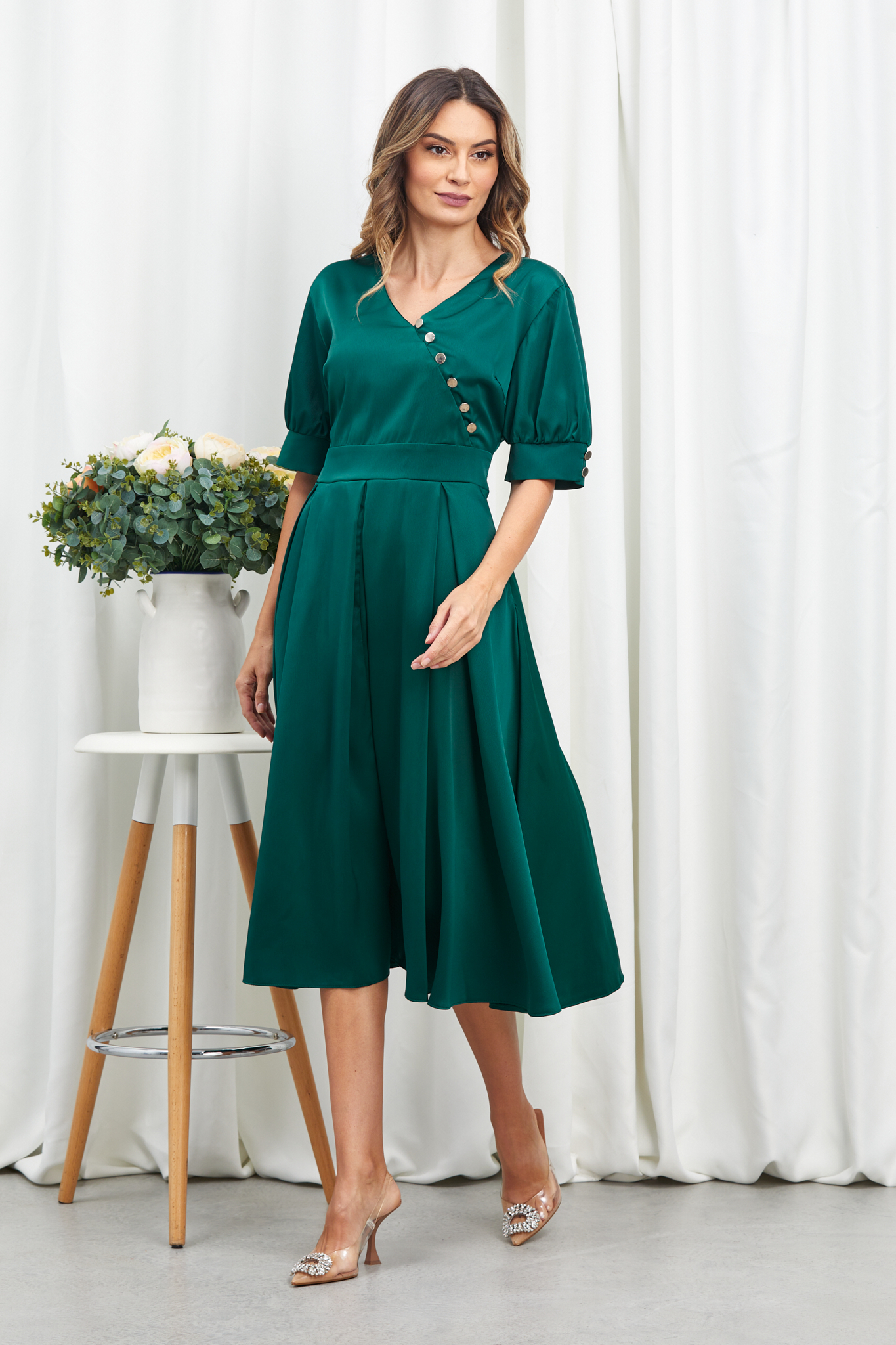 Rochie Geaninne Verde Rochie Geaninne Verde