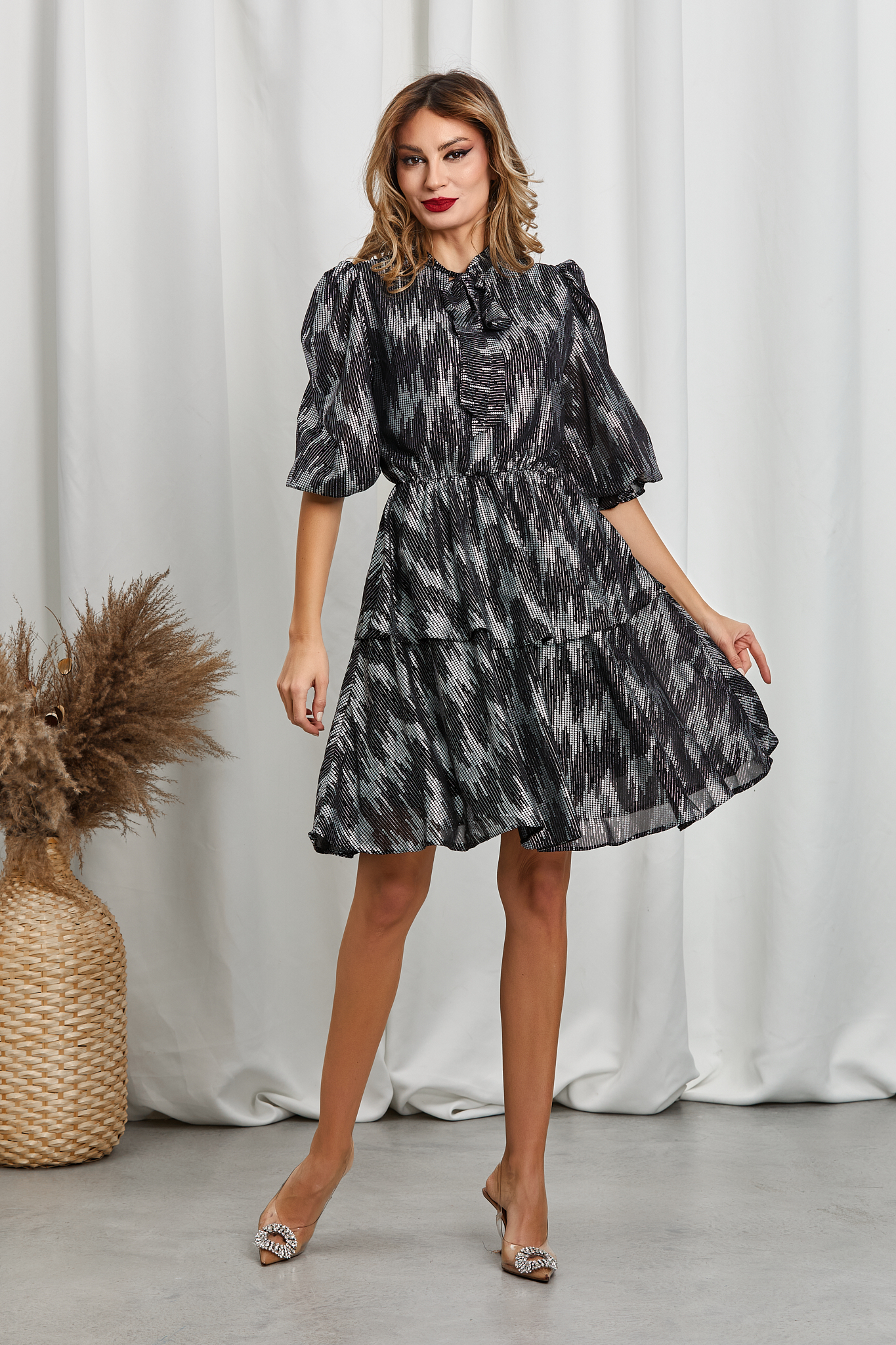 Rochie Darya Argintie Rochie Darya Argintie