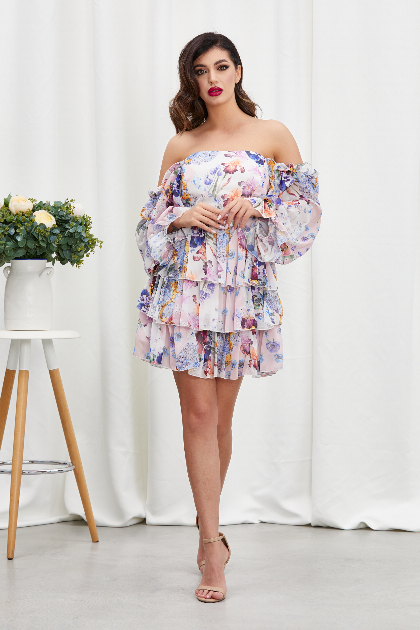 Rochie Cosmina Rose Floral Rochie Cosmina Rose Floral