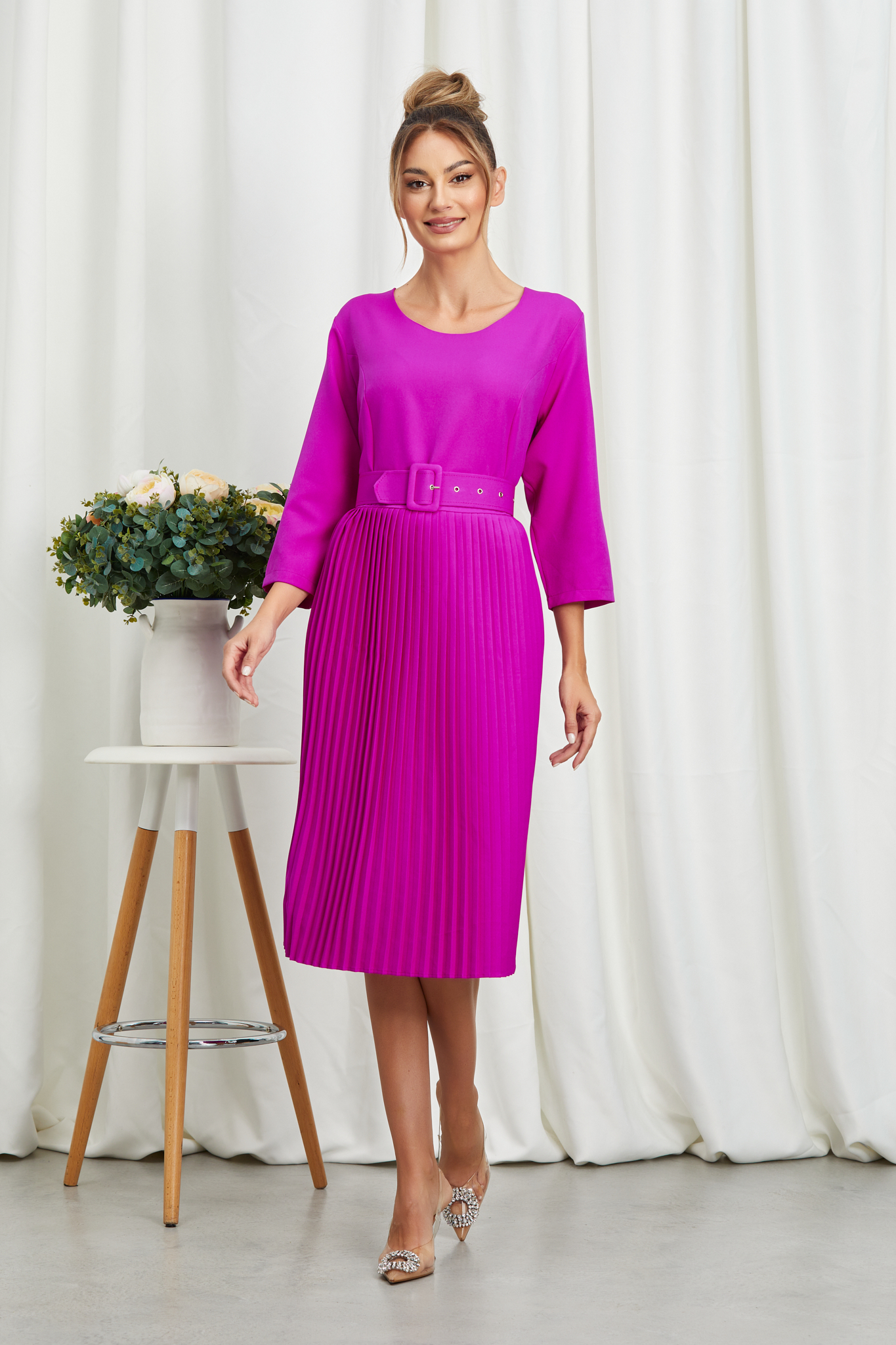 Rochie Orlanda Fucsia Rochie Orlanda Fucsia