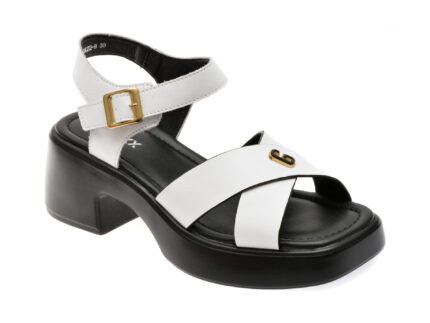 Sandale casual GRYXX albe