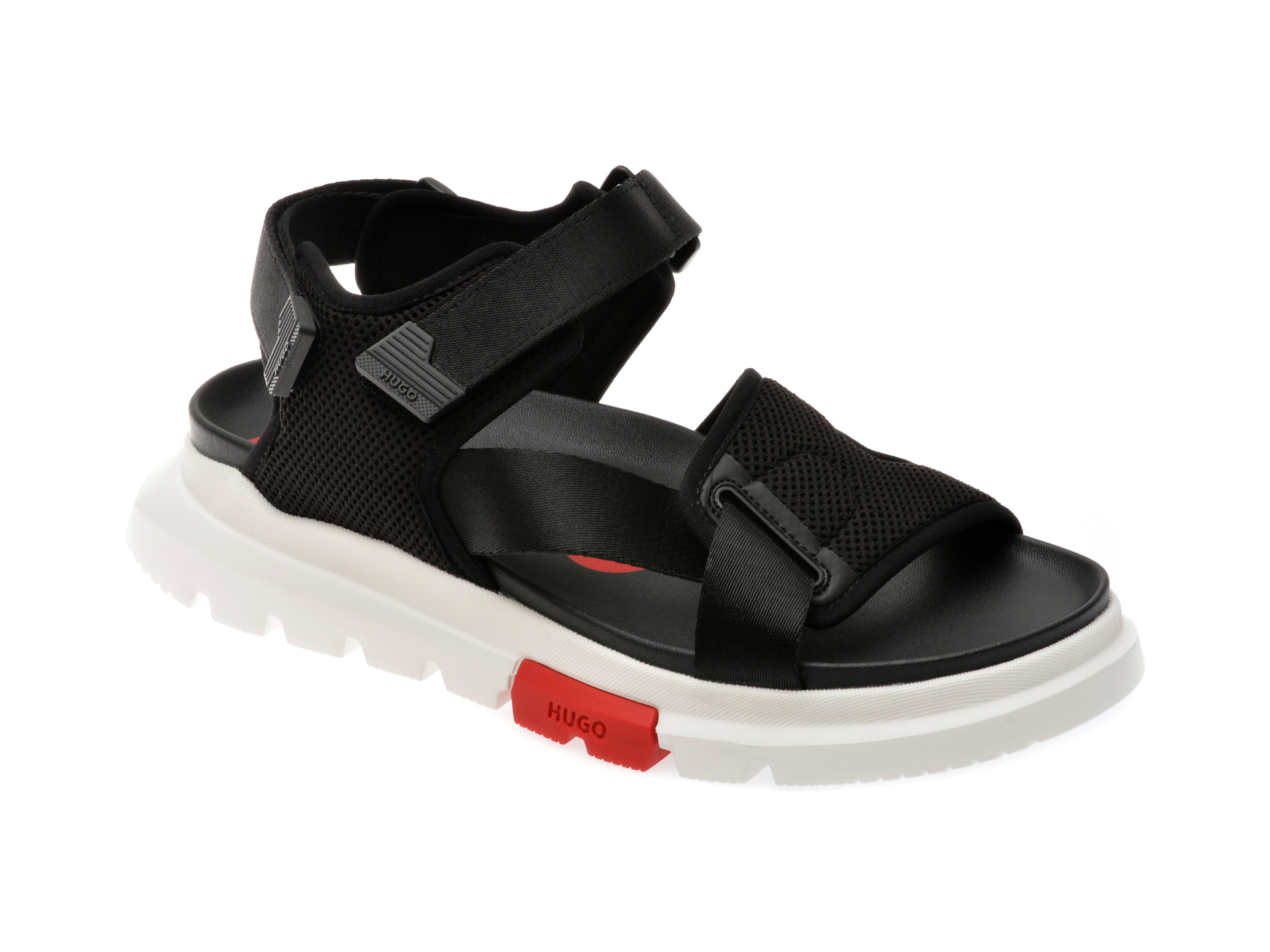 Sandale casual HUGO negre Sandale casual HUGO negre