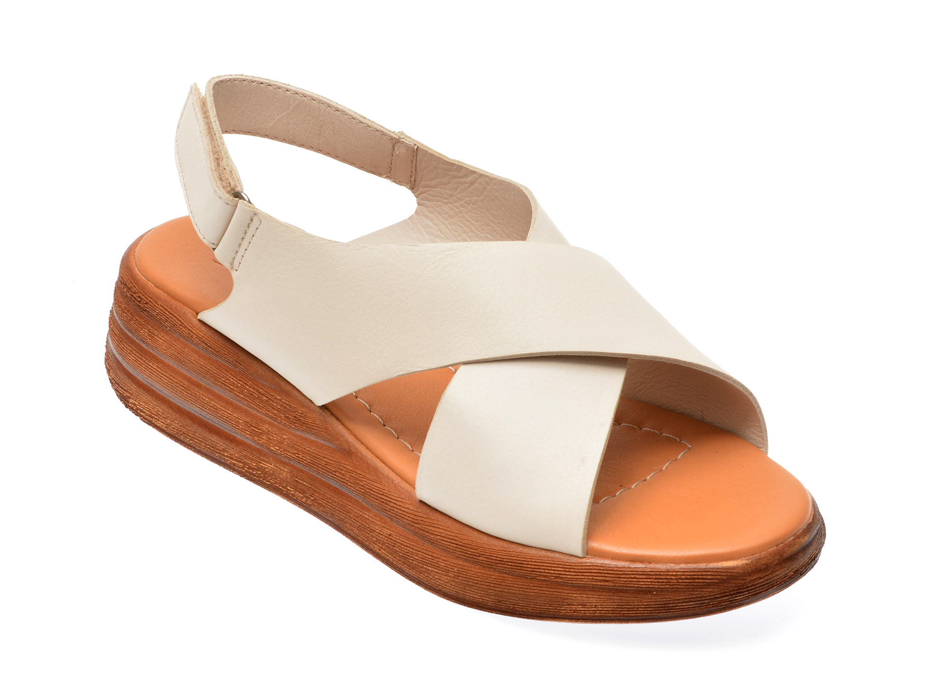Sandale casual IMAGE albe Sandale casual IMAGE albe