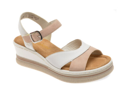 Sandale casual RIEKER albe