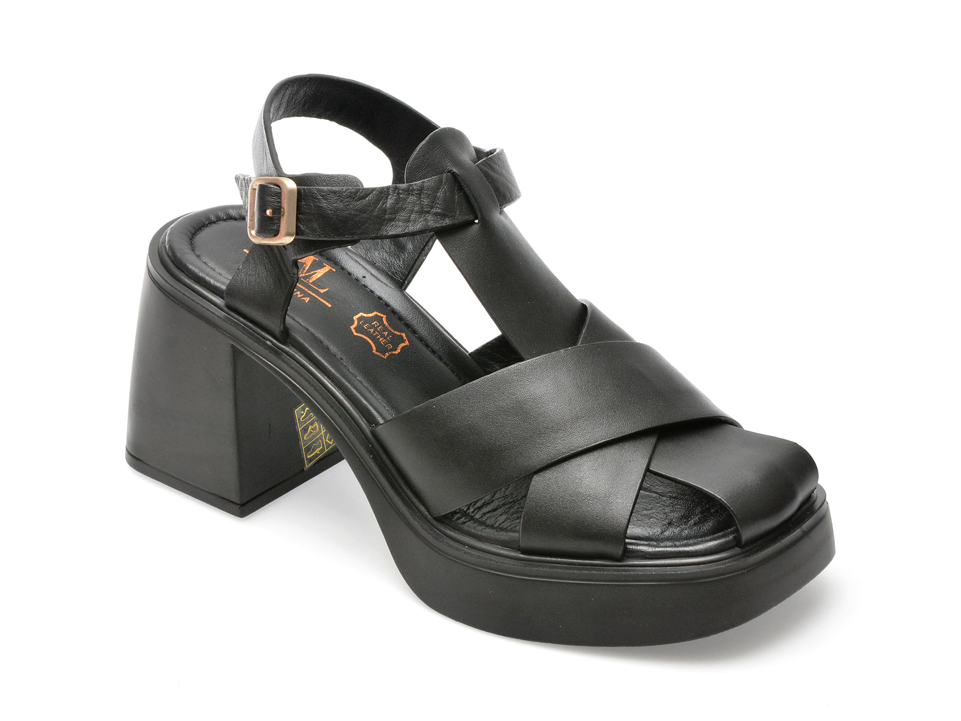 Sandale casual TERVOLINA negre Sandale casual TERVOLINA negre