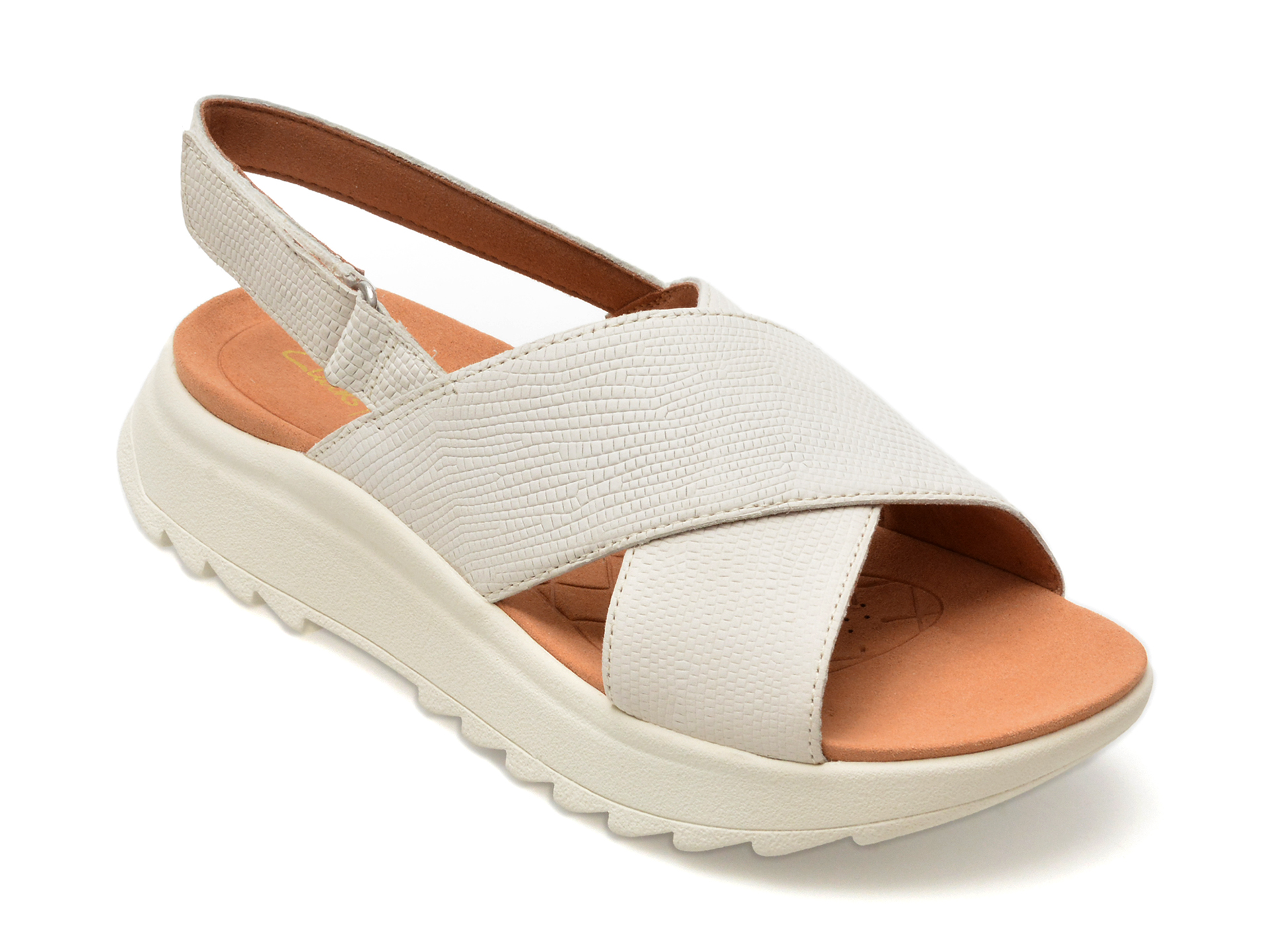 Sandale CLARKS albe