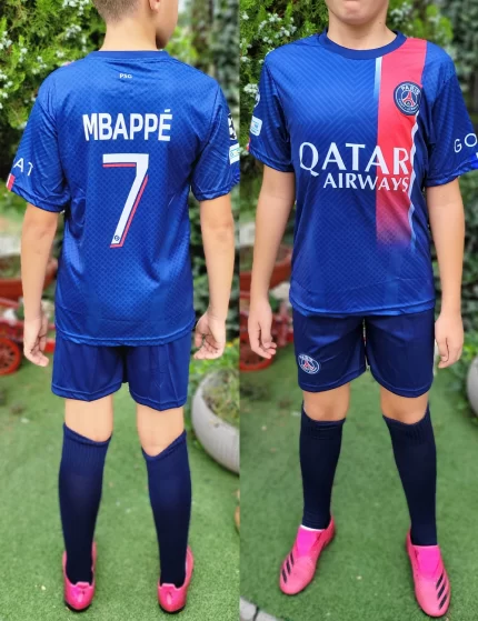 Echipament Copii PSG Albastru SEZON 2024 - Mbappe (128