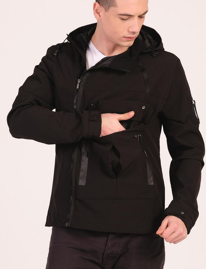 Geaca Toamna-Primavara DSG147 Neagra (XXL) Geaca Toamna-Primavara DSG147 Neagra (XXL)