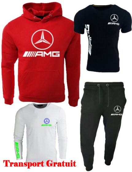 Kit 4 piese Amg Rosu (S