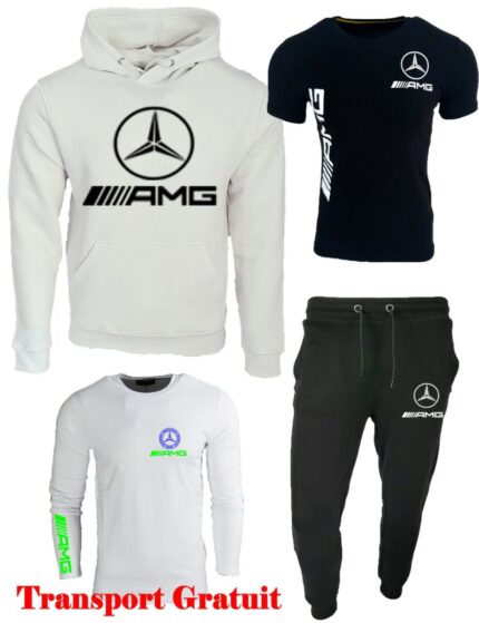 Kit 4 piese Amg Alb (S