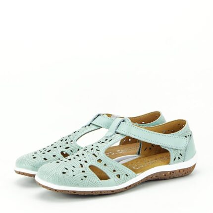 Balerini verde menta din piele naturala CXWL2118 M5