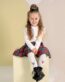 Dresuri copii microfibra albi cu model Knittex Very Merry 40 den