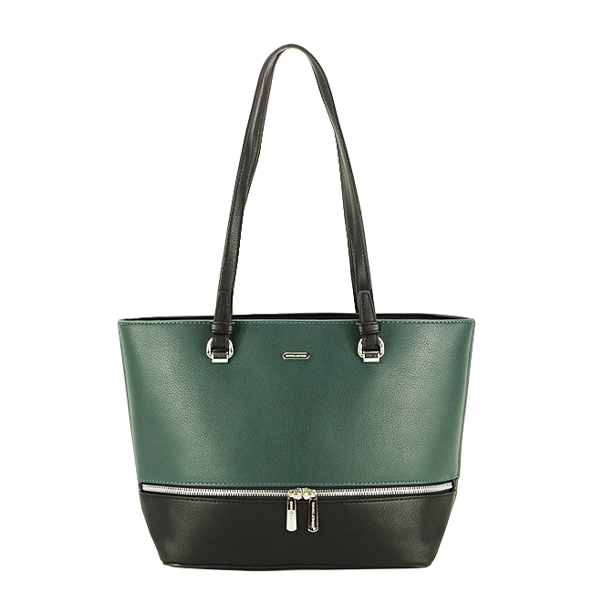 Geanta David Jones verde inchis negru Melania 12 Geanta David Jones verde inchis negru Melania 12