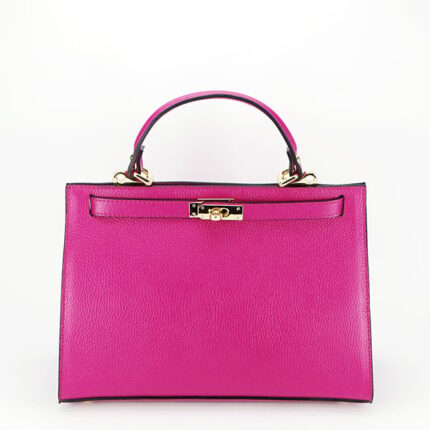 Geanta din piele naturala 8934 119 fuchsia