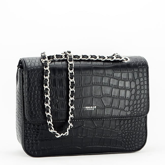 Geanta neagra cu imprimeu de reptila DTL3125-3 16 Geanta neagra cu imprimeu de reptila DTL3125-3 16