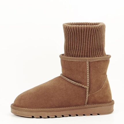 Ghete camel din piele naturala Rania 118