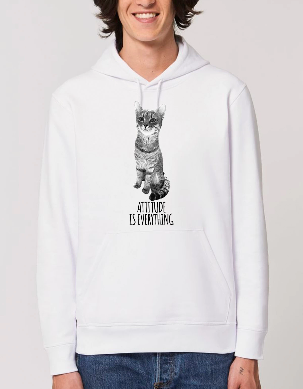 Hanorac Basic Unisex ATTITUDE IS EVERYTHING Hanorac Basic Unisex ATTITUDE IS EVERYTHING