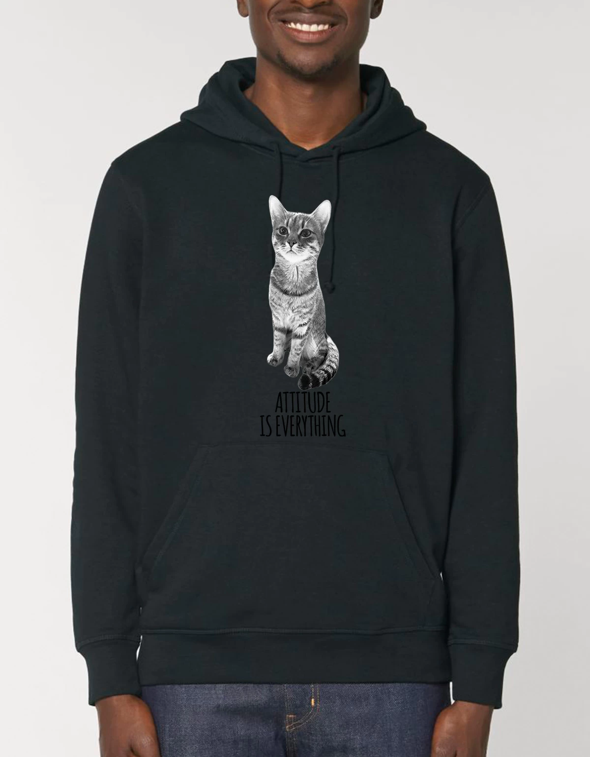 Hanorac Basic Unisex ATTITUDE IS EVERYTHING Hanorac Basic Unisex ATTITUDE IS EVERYTHING