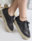 Pantofi casual bertha negru piele ecologica