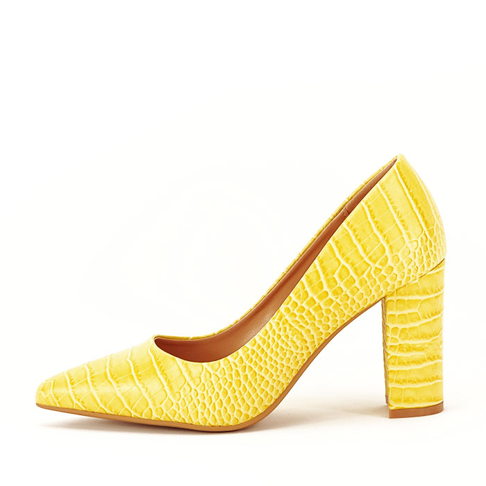 Pantofi galbeni cu imprimeu Dalma 04 Pantofi galbeni cu imprimeu Dalma 04