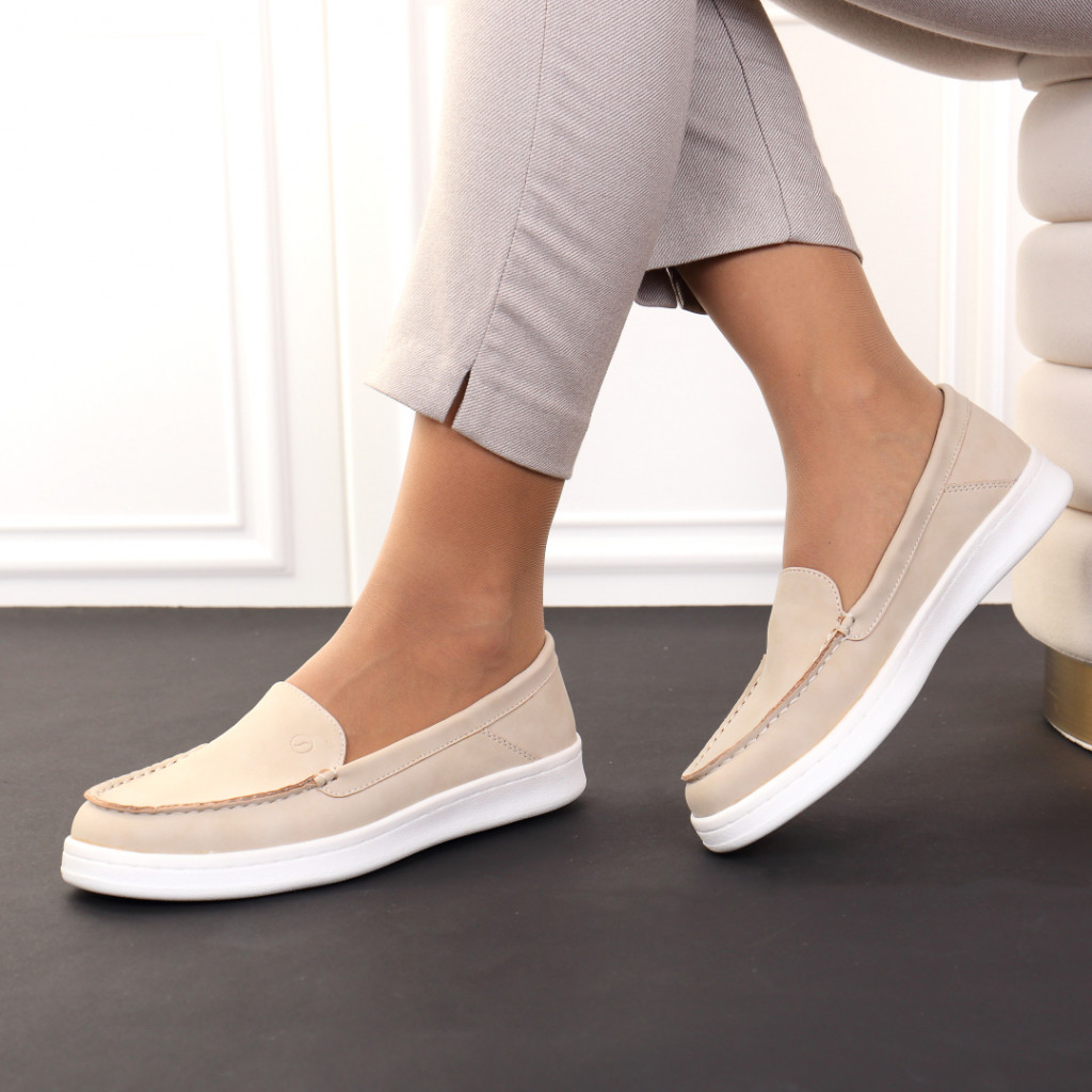 Pantofi usori crem Saika Pantofi usori crem Saika