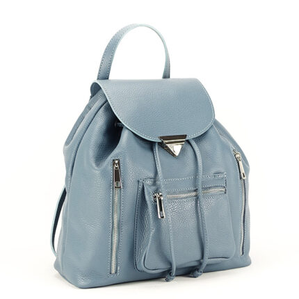 Rucsac Premium din piele naturala albastru Henriette 122