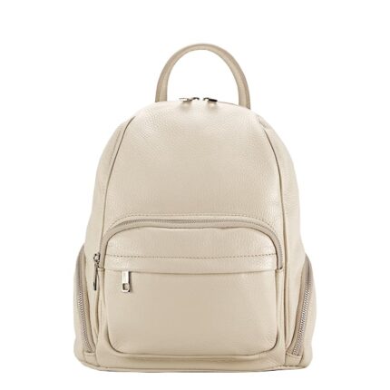 Rucsac Premium din piele naturala crem 9988 122